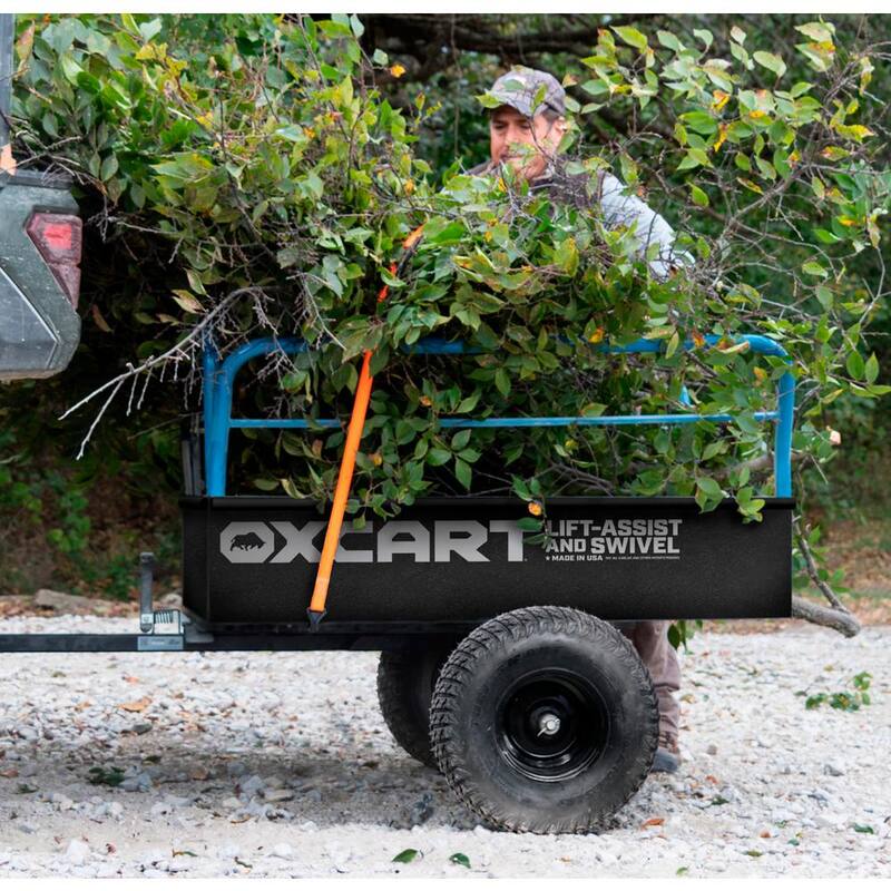 OXCART Trail Boss 1750 lbs. 25 cu. ft. Mesh-Free ATV Utility Dump Trailer - GTMZ41428184P
