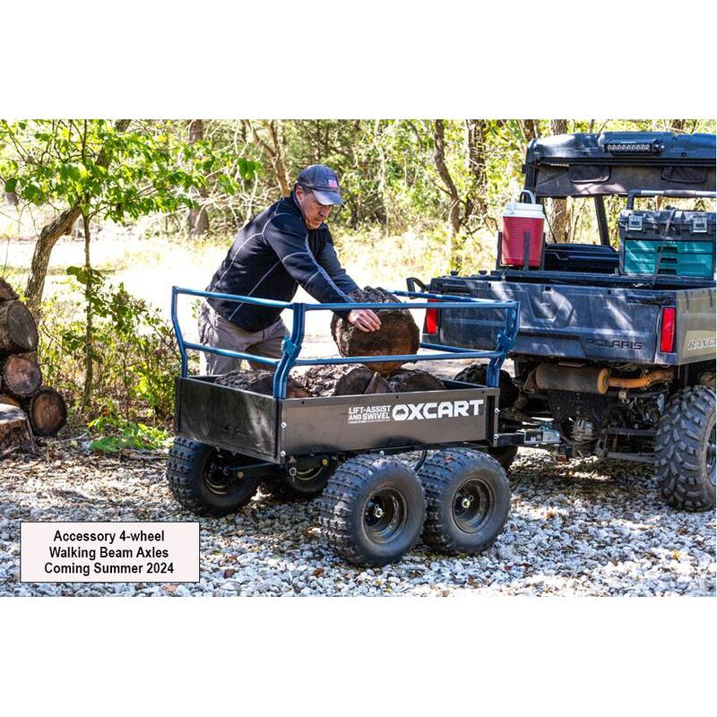 OXCART Trail Boss 1750 lbs. 25 cu. ft. Mesh-Free ATV Utility Dump Trailer - GTMZ41428184P