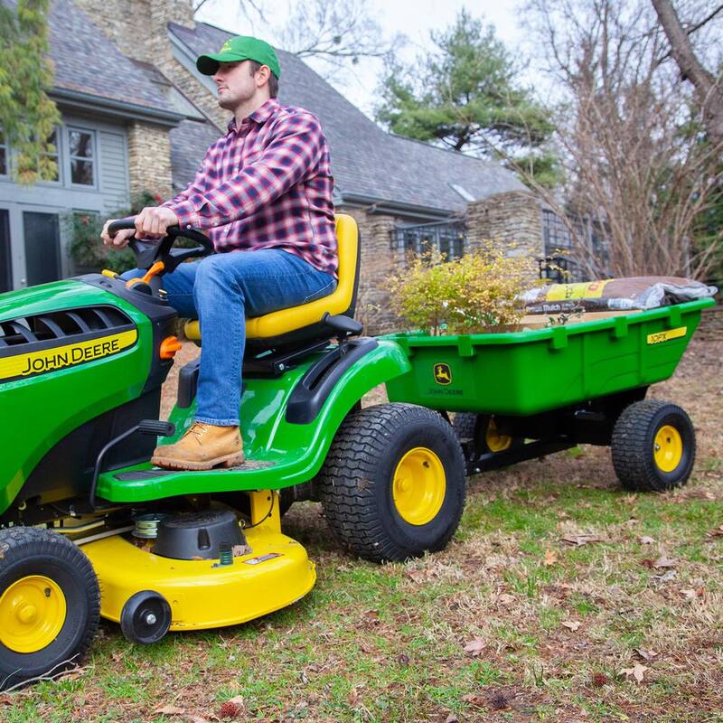 John Deere 650 lbs. 10 cu. ft. Poly Cart with 180° Full Dump - PCT-10PXJD