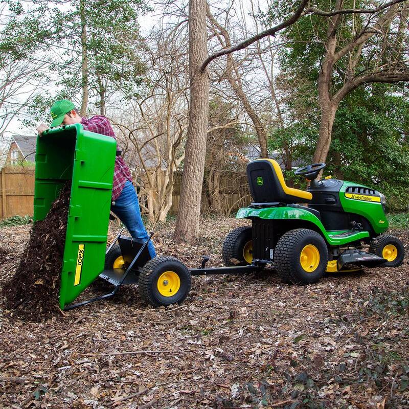 John Deere 650 lbs. 10 cu. ft. Poly Cart with 180° Full Dump - PCT-10PXJD