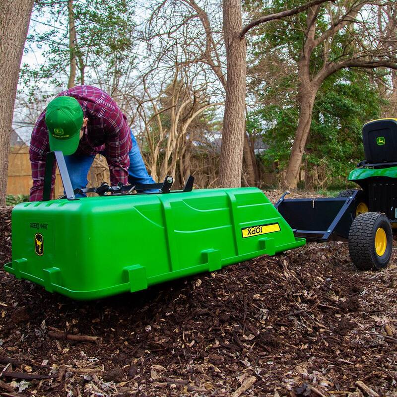 John Deere 650 lbs. 10 cu. ft. Poly Cart with 180° Full Dump - PCT-10PXJD