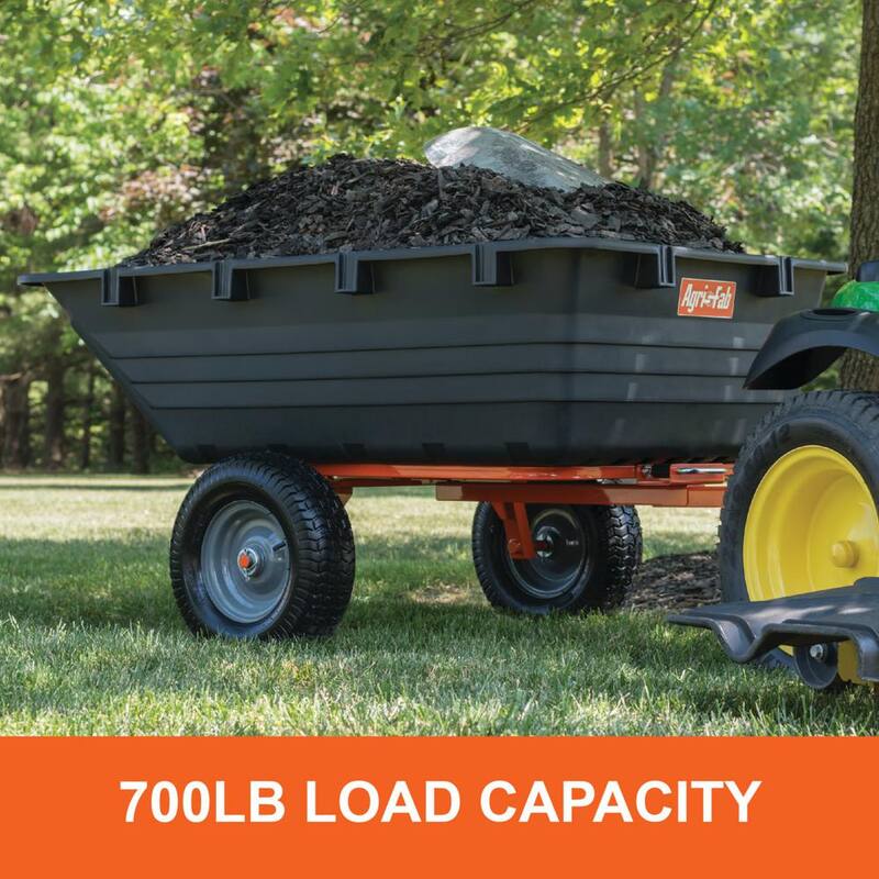 Agri-Fab 1000 lbs. Load Capacity Poly Tow Dump Cart - 45-0553