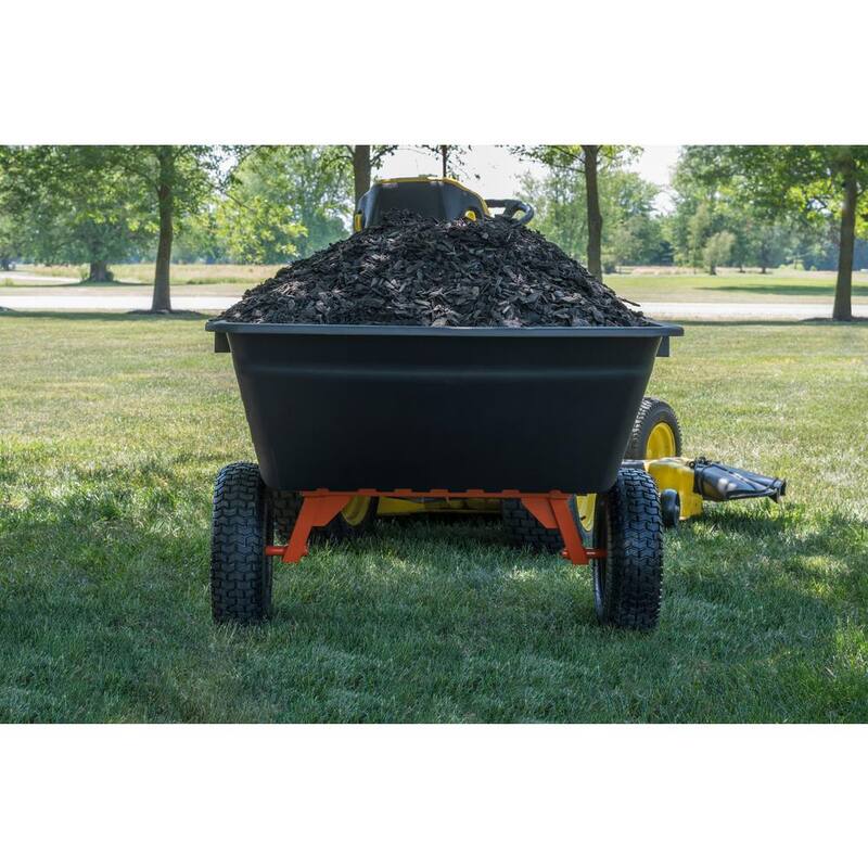 Agri-Fab 1000 lbs. Load Capacity Poly Tow Dump Cart - 45-0553