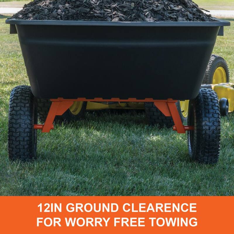 Agri-Fab 1000 lbs. Load Capacity Poly Tow Dump Cart - 45-0553