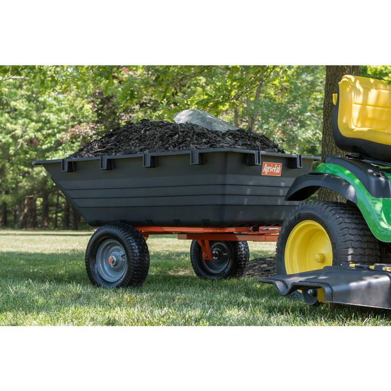 Agri-Fab 1000 lbs. Load Capacity Poly Tow Dump Cart - 45-0553