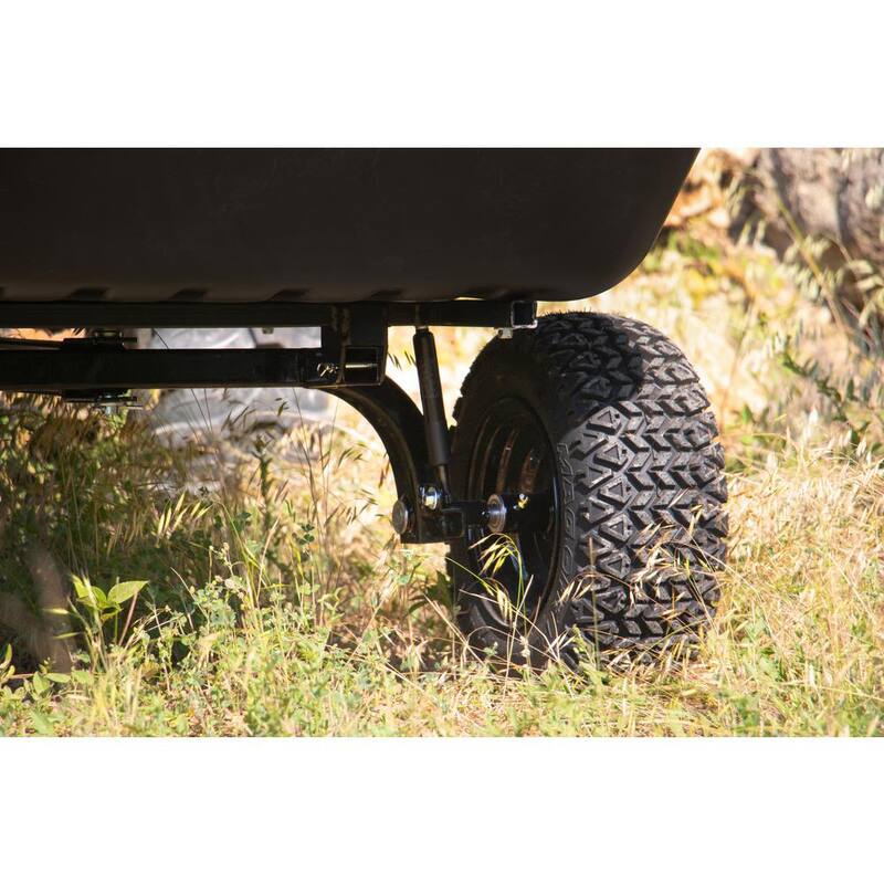 OXCART PRO-Grade Stockman 15 cu ft. - 17 cu ft. Lift-Assist and Swivel Dump Cart w 4PLY Run-Flat Tires - GTMXH3L24PRF