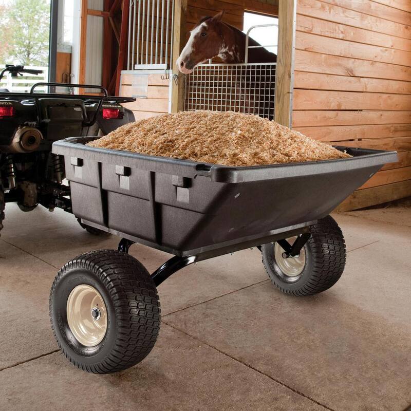 Cub Cadet 15 cu. ft. 1250 lbs. Capacity Poly Swivel ATV Cart - CC-4048PSATV