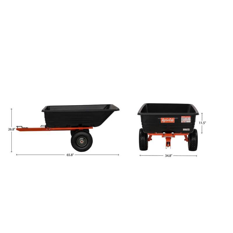 Agri-Fab 12 cu. ft. Poly Dump Cart - 45-0552