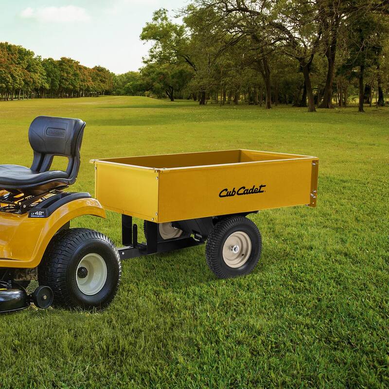Cub Cadet 12 cu. ft. 1000 lbs. Capacity Steel Dump Cart - CC-3048HKD