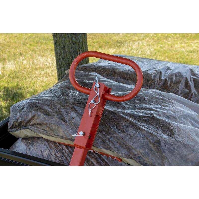 Agri-Fab 4-Wheel Poly and Steel Convertible Pull/Tow Garden Dump Cart - 45-0594