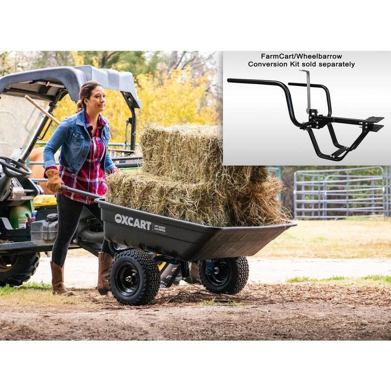 OXCART Green Thumb 12 cu. ft. Lift-Assist and Swivel Dump Cart with Run-Flat Tires - GTMZ208192PRF