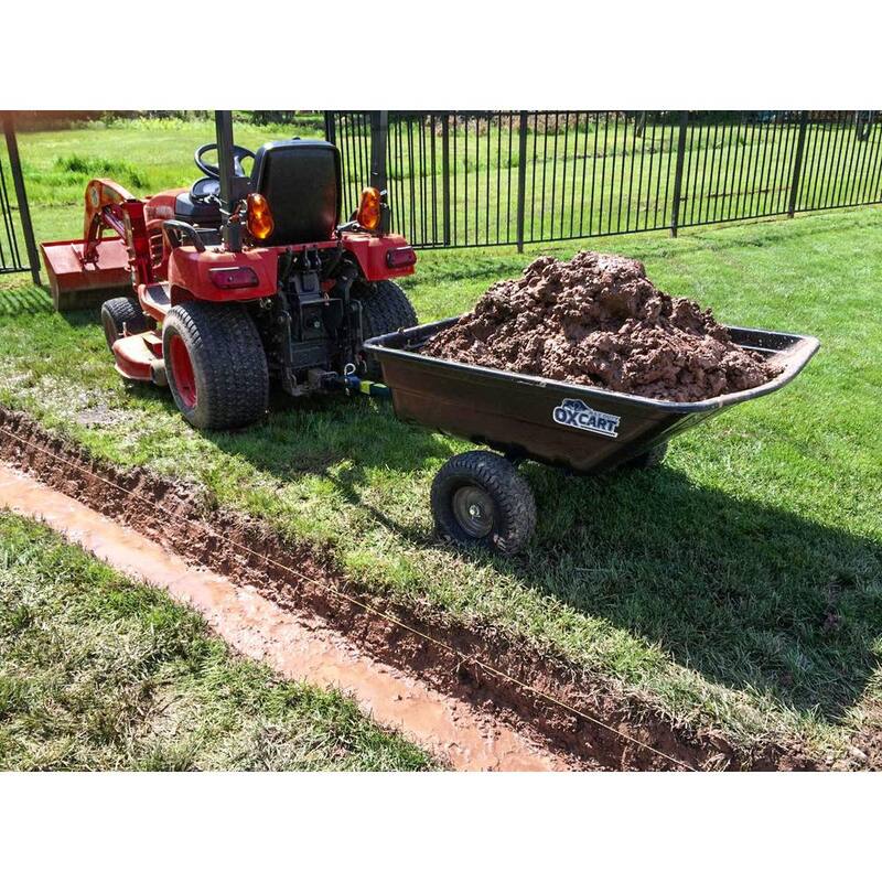 OXCART Green Thumb 12 cu. ft. Lift-Assist and Swivel Dump Cart - GTMZ208192P