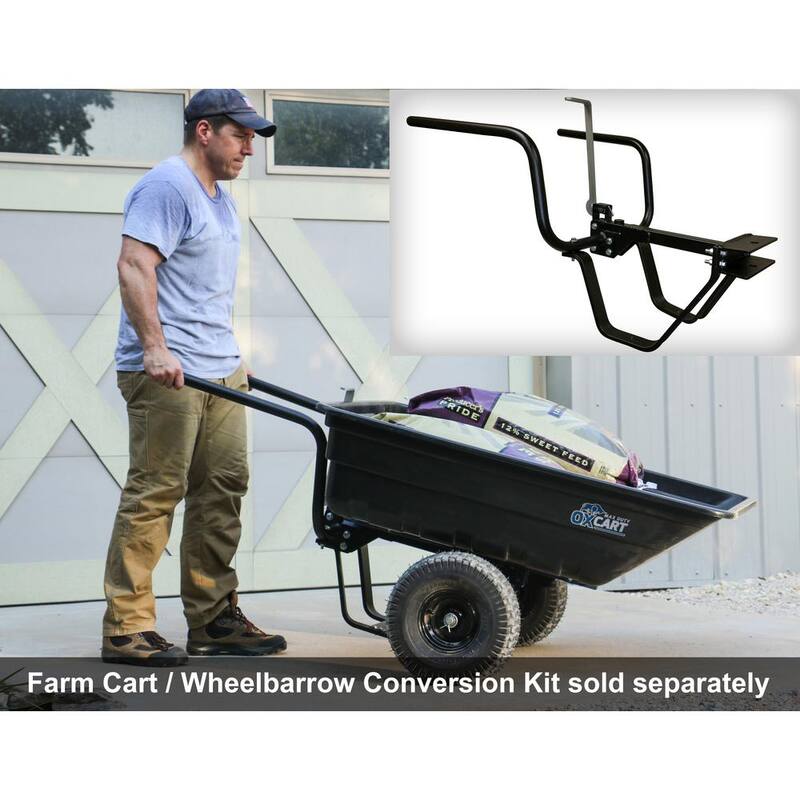 OXCART Green Thumb 12 cu. ft. Lift-Assist and Swivel Dump Cart - GTMZ208192P