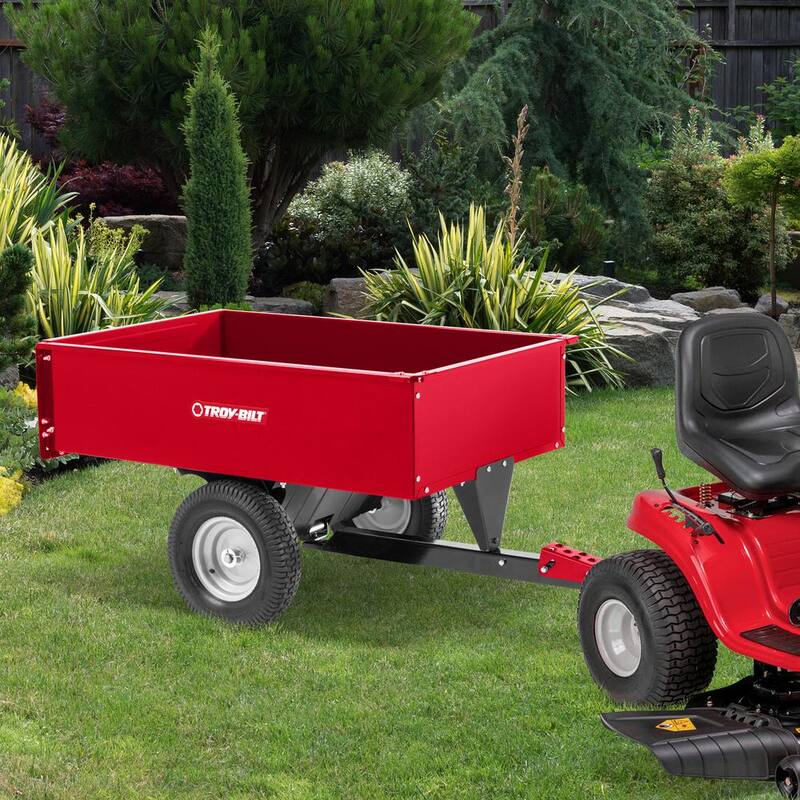 Troy-Bilt 12 cu. ft. Steel Swivel Dump Cart - TB-3048SS