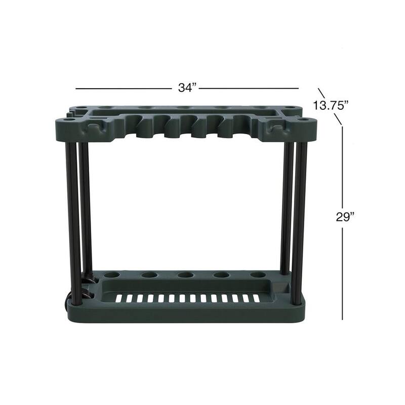 Unbranded Garden Tool Organizer Utility Rack Home EssentialS in Black for Garden Tools - HDPH020OT205