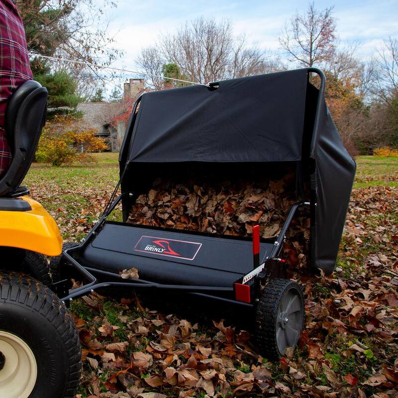 Brinly-Hardy 42 in. 6-Brush High-Speed Tow-Behind Lawn Sweeper for Lawn Tractors and Zero-Turn Mowers - LS2-42BH-G