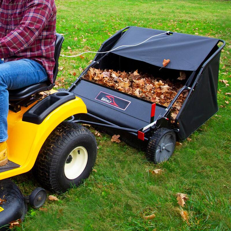 Brinly-Hardy 42 in. 6-Brush High-Speed Tow-Behind Lawn Sweeper for Lawn Tractors and Zero-Turn Mowers - LS2-42BH-G