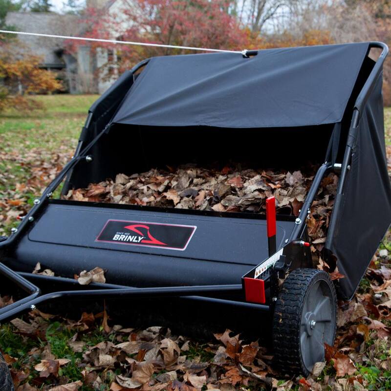 Brinly-Hardy 42 in. 6-Brush High-Speed Tow-Behind Lawn Sweeper for Lawn Tractors and Zero-Turn Mowers - LS2-42BH-G