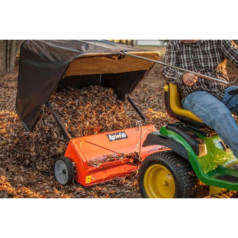 Agri-Fab 44 in. 25 cu. ft. Tow-Behind Lawn Sweeper - 45-0492