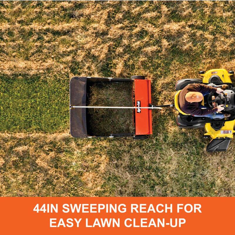 Agri-Fab 44 in. 25 cu. ft. Tow-Behind Lawn Sweeper - 45-0492