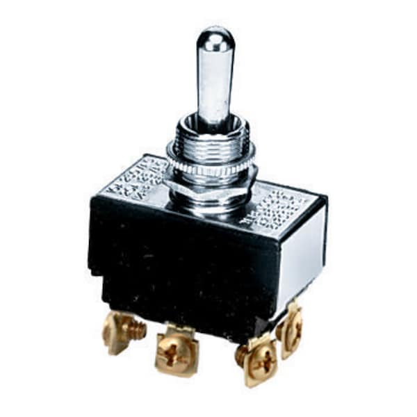 Interruptores de nivel comercial, montaje en panel y especialidad, interruptores de batalla, doble polo doble tiro centro en apagado 10A 250V/10A 125V, tornillo - HBL223