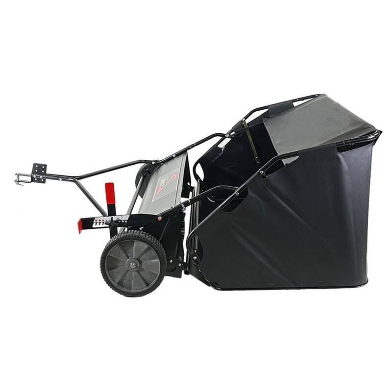 Brinly-Hardy 54 in. 30 cu. ft. Lawn Sweeper with DOUBLE-HELIX Brushes for Lawn Tractors and Zero-Turn Mowers - LS2-54BH-G