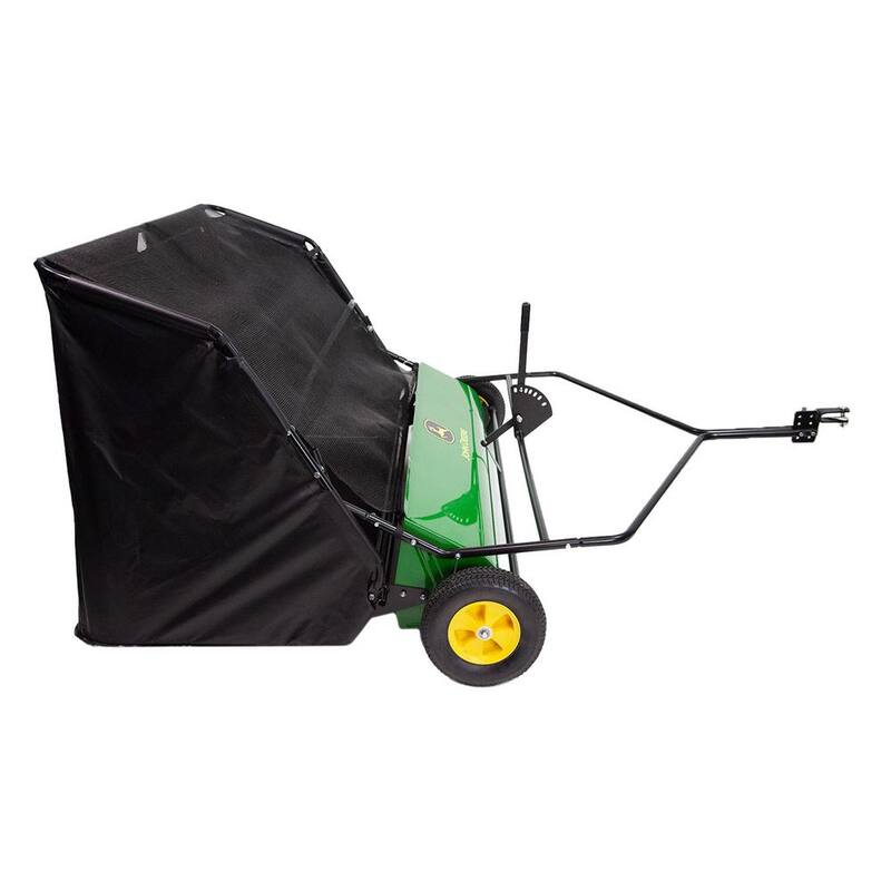 John Deere 54 in. 31 cu. ft. Tow-Behind Lawn Sweeper with Extra-Large Capacity and DOUBLE-HELIX Brushes - LS-54JD