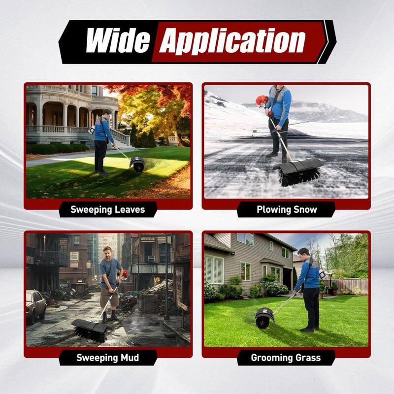 YIYIBYUS 52 cc 2-Stroke 2.3 HP Gasoline Power Hand-Held Sweeper Lawn Artificial Grass Sweeper - OT-MLLCR-1208