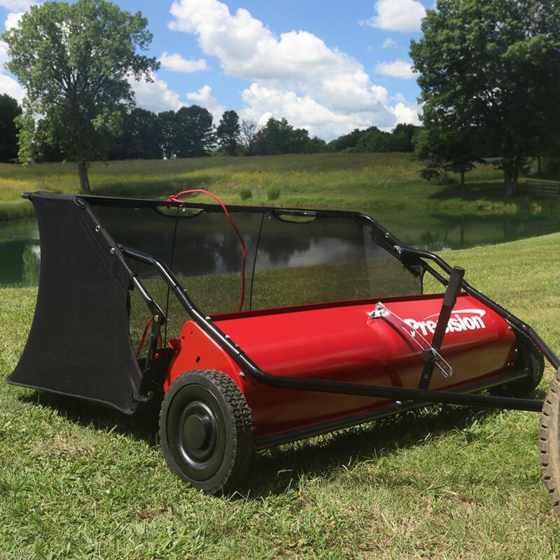 Precision 48 in. 15 cu. ft. Tow Behind Lawn Sweeper - LSP48