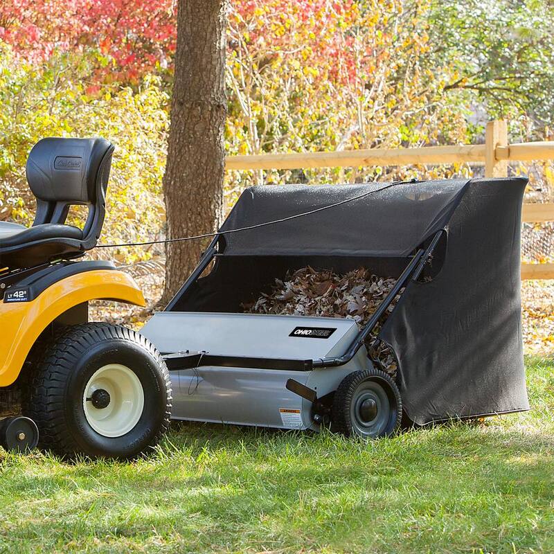 Ohio Steel 46 in. 24 cu. ft. Tow Behind Lawn Sweeper - 4624V2