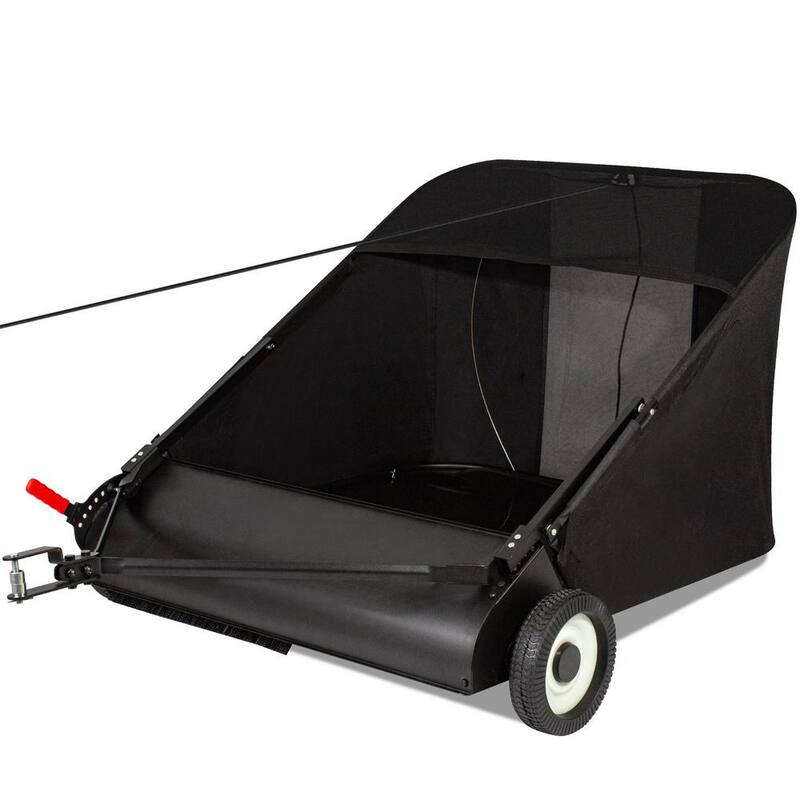 Unbranded 42 in. 21 cu. ft. High-Speed Tow Behind Lawn Sweeper - LTA-006-D28