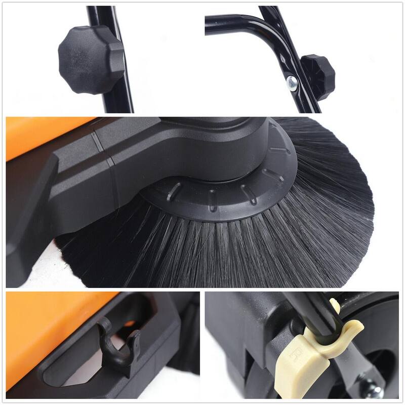 YIYIBYUS 26 in. Handheld Sweeper Foldable Manual Push Floor Sweeper - BI-MLCR-2429
