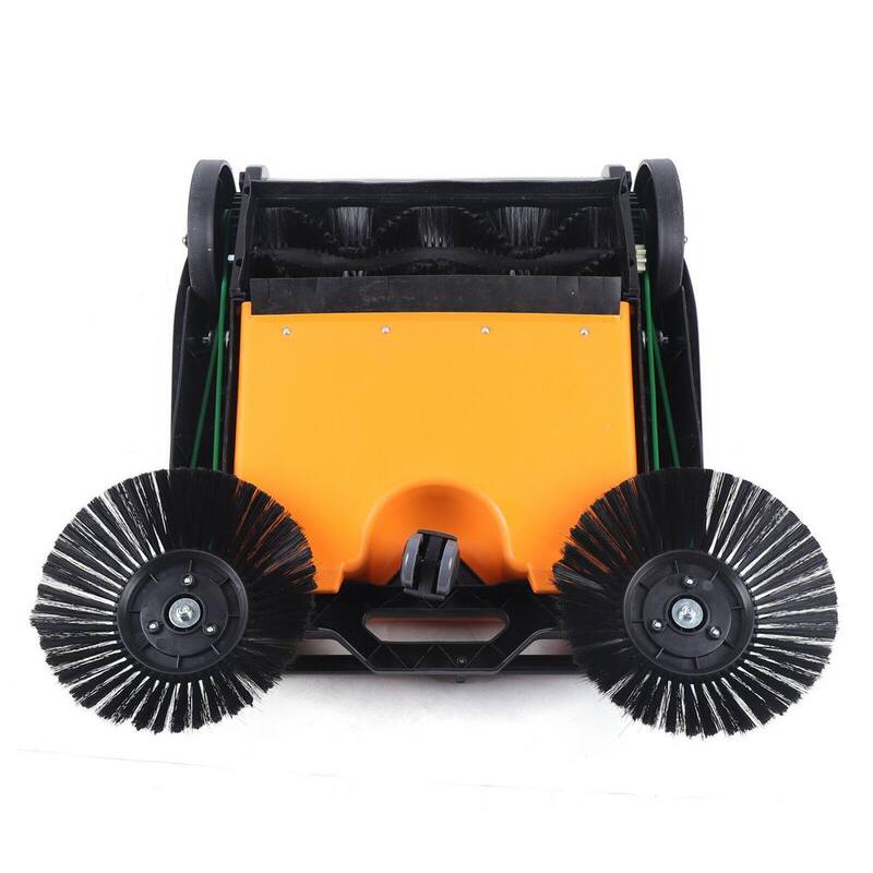 YIYIBYUS 26 in. Handheld Sweeper Foldable Manual Push Floor Sweeper - BI-MLCR-2429