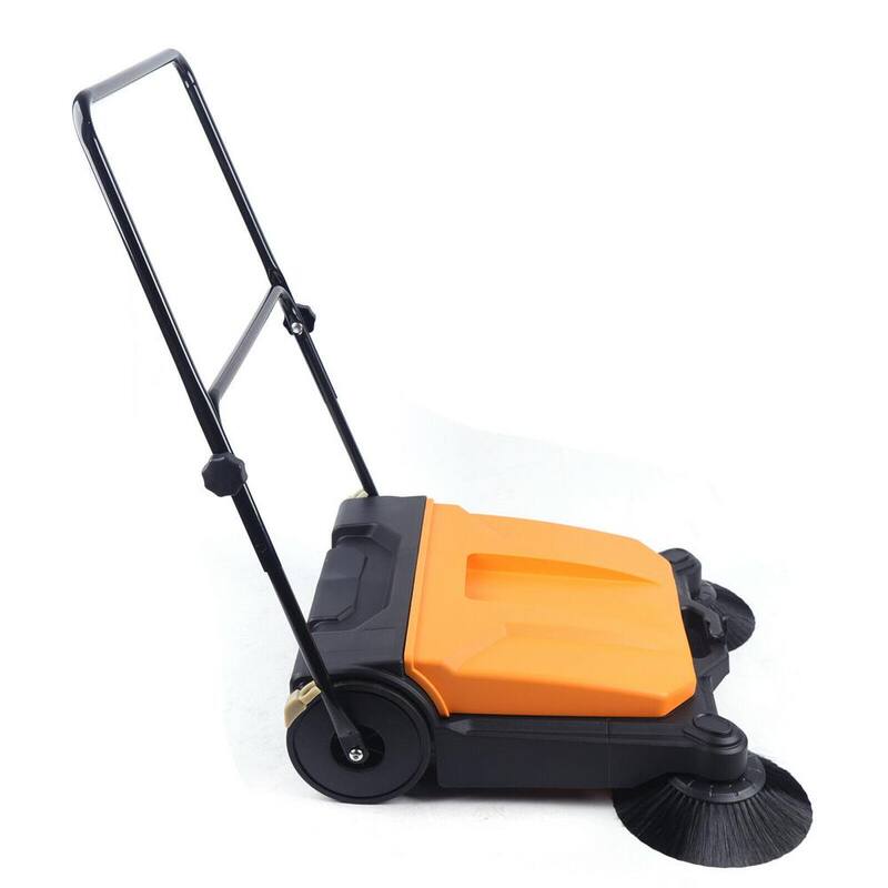 YIYIBYUS 26 in. Handheld Sweeper Foldable Manual Push Floor Sweeper - BI-MLCR-2429