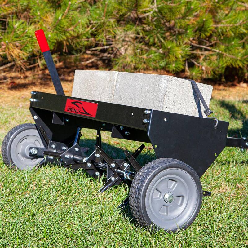 Brinly-Hardy 42 in. Tow Behind Plug Aerator with Easy-Storage Foldable Handle and Weight Tray - PA-42BH