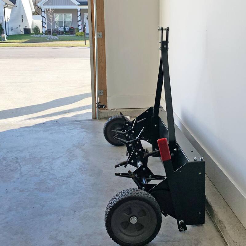 Brinly-Hardy 42 in. Tow Behind Plug Aerator with Easy-Storage Foldable Handle and Weight Tray - PA-42BH