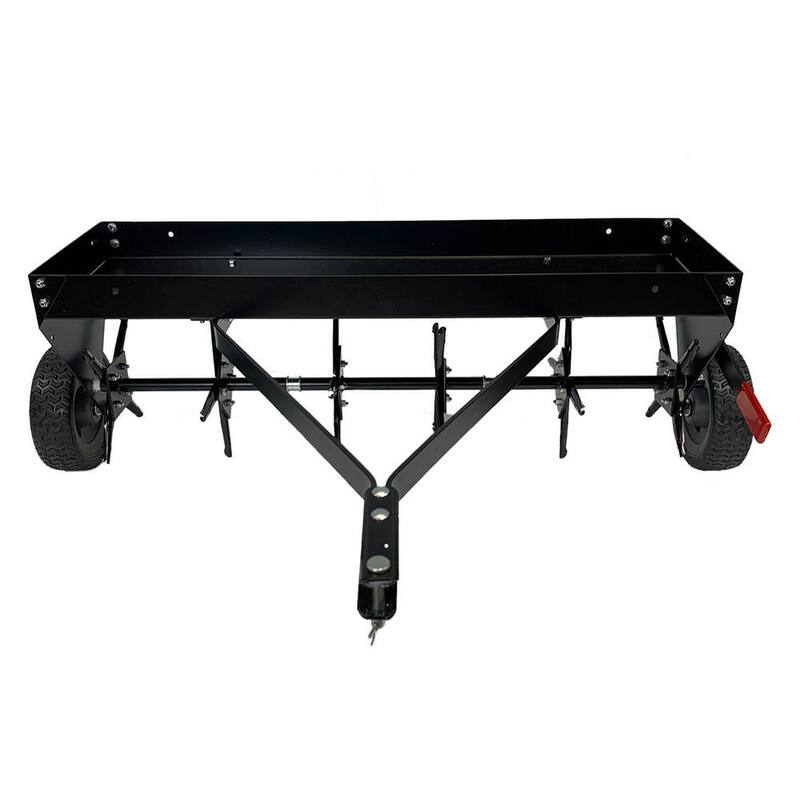 Brinly-Hardy 42 in. Tow Behind Plug Aerator with Easy-Storage Foldable Handle and Weight Tray - PA-42BH