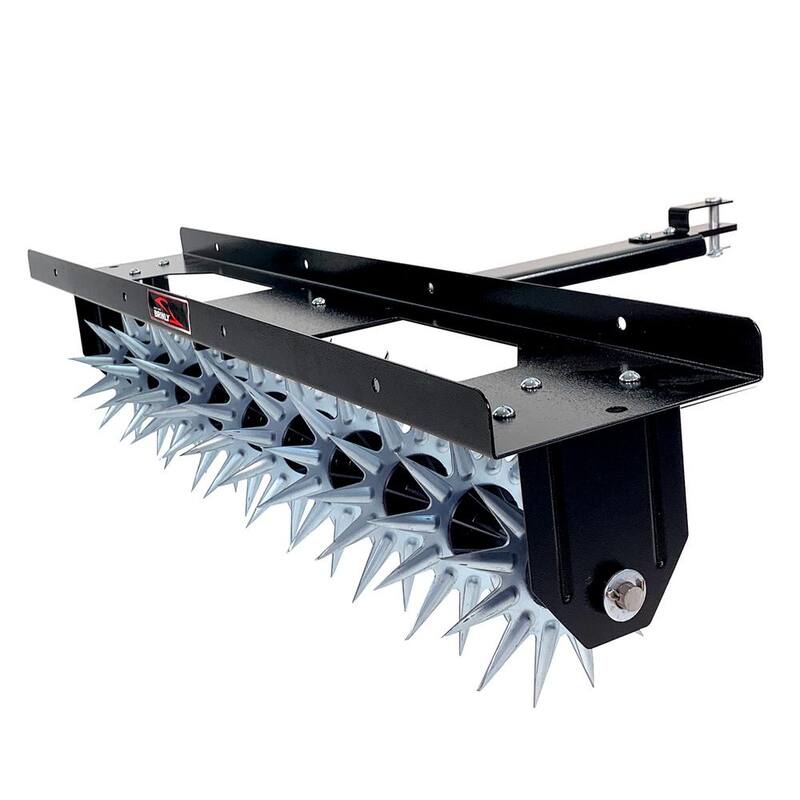 Brinly-Hardy 40 in. Tow-Behind Spike Aerator with with 3D Steel Tines for Lawn Tractors and Zero-Turn Mowers - SA2-40BH2-G