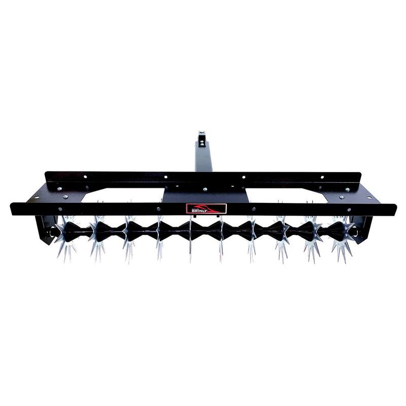 Brinly-Hardy 40 in. Tow-Behind Spike Aerator with with 3D Steel Tines for Lawn Tractors and Zero-Turn Mowers - SA2-40BH2-G