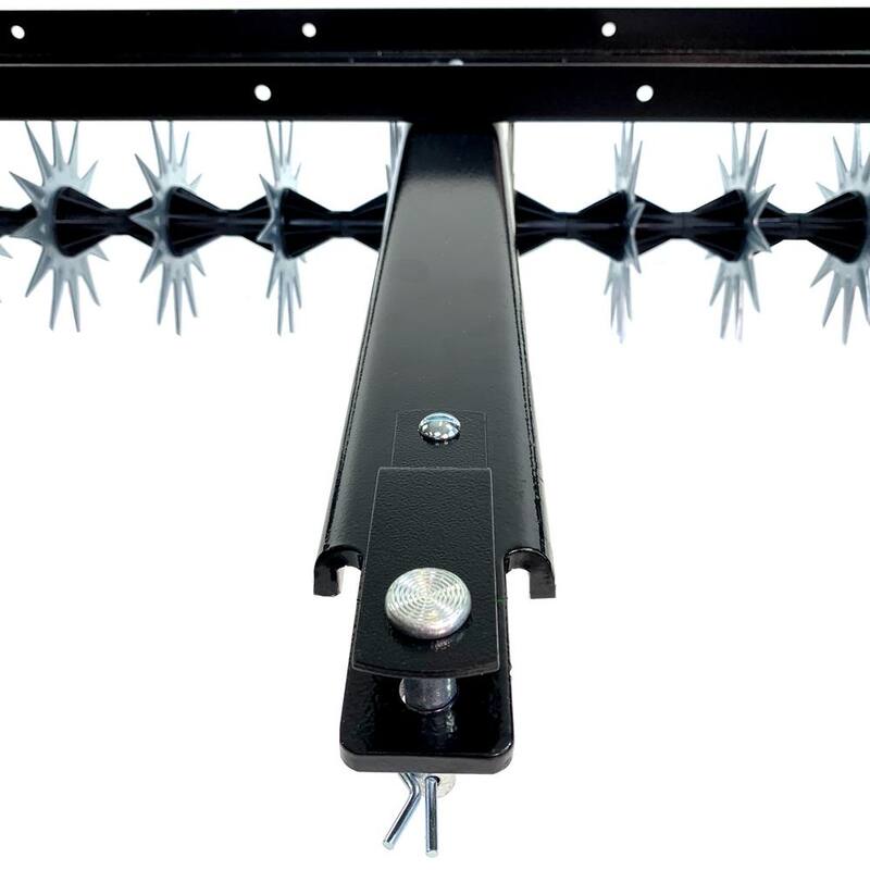 Brinly-Hardy 40 in. Tow-Behind Spike Aerator with with 3D Steel Tines for Lawn Tractors and Zero-Turn Mowers - SA2-40BH2-G