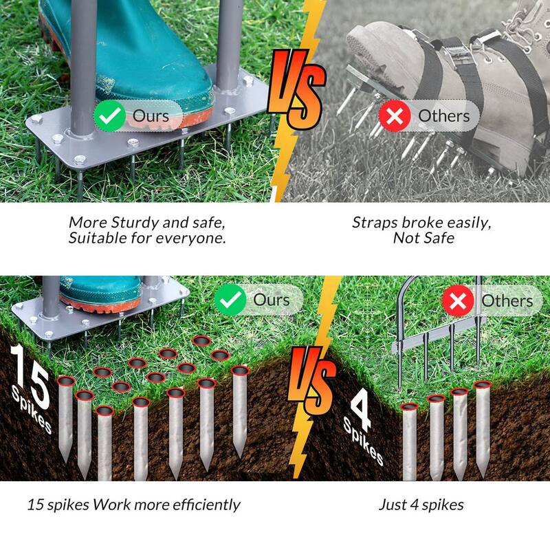 WaLensee 15-Tine Spike Aerator - GT-LCA006