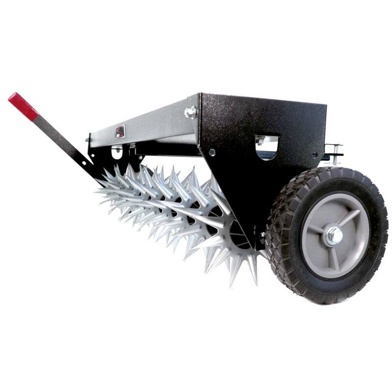 Brinly-Hardy 40 in. Pull-Behind Spike Aerator with Transport Wheels for Lawn Tractors and Zero-Turn Mowers - SAT2-40BH-G