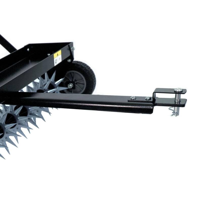 Brinly-Hardy 40 in. Pull-Behind Spike Aerator with Transport Wheels for Lawn Tractors and Zero-Turn Mowers - SAT2-40BH-G