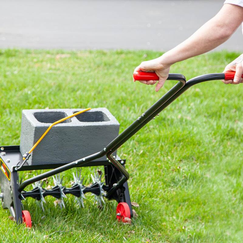 Brinly-Hardy Brinly 18 in. Push Spike Aerator with 3D Steel Tines and Weight Tray - PSA-18BH