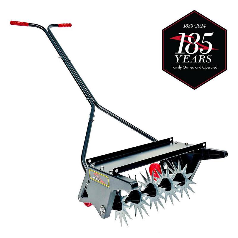 Brinly-Hardy Brinly 18 in. Push Spike Aerator with 3D Steel Tines and Weight Tray - PSA-18BH