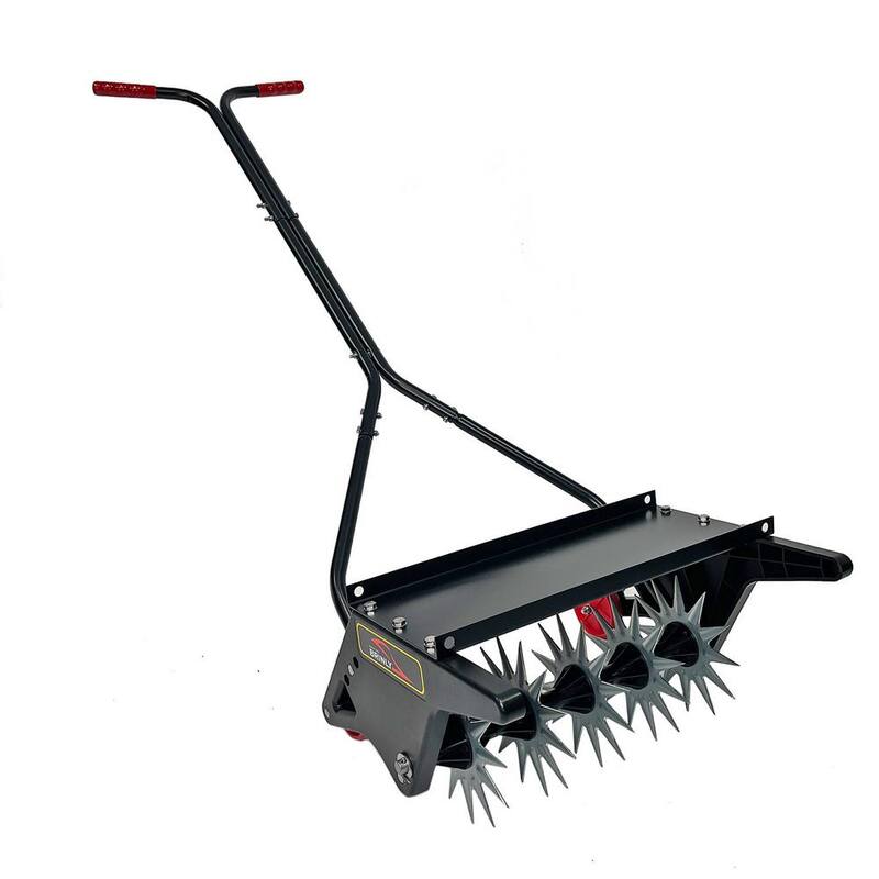 Brinly-Hardy Brinly 18 in. Push Spike Aerator with 3D Steel Tines and Weight Tray - PSA-18BH