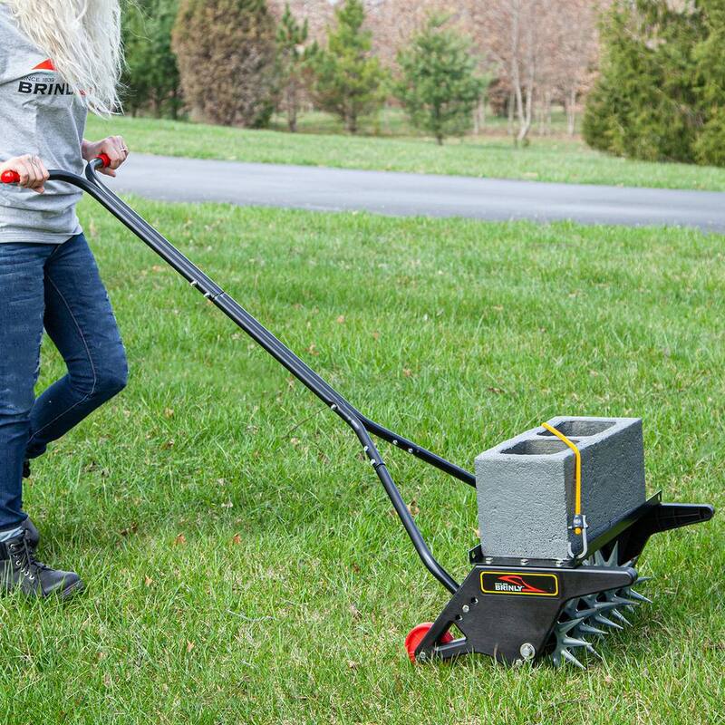 Brinly-Hardy Brinly 18 in. Push Spike Aerator with 3D Steel Tines and Weight Tray - PSA-18BH