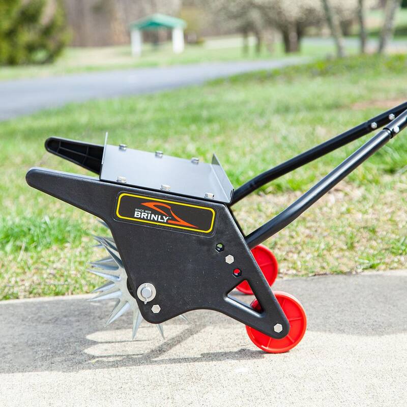 Brinly-Hardy Brinly 18 in. Push Spike Aerator with 3D Steel Tines and Weight Tray - PSA-18BH