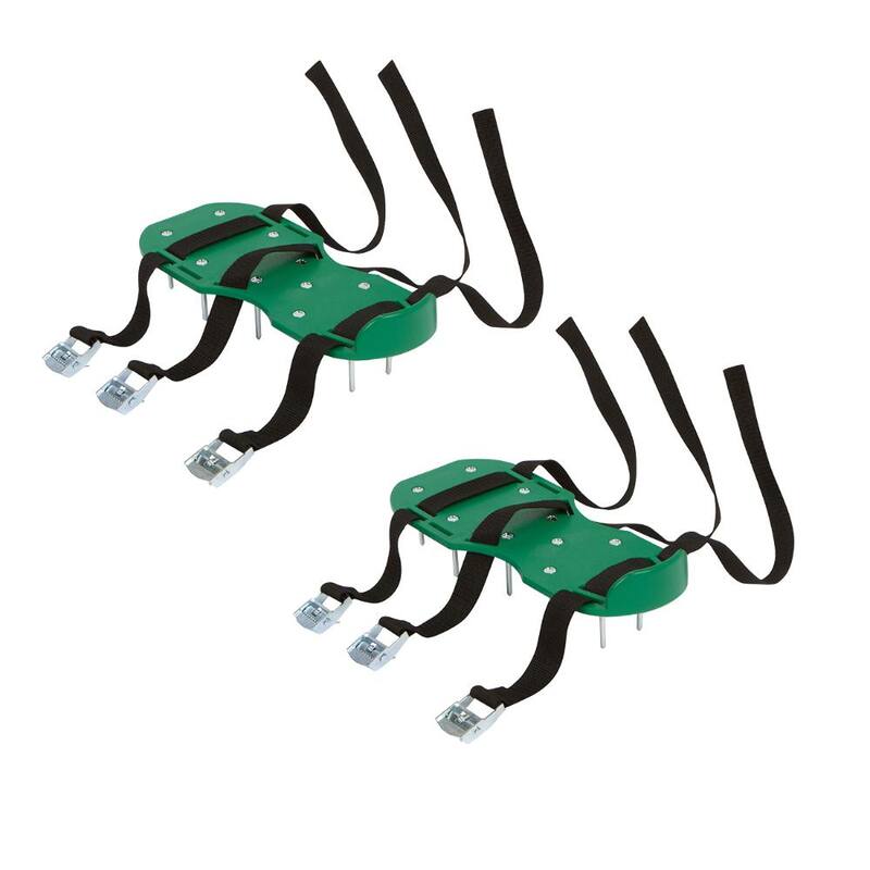 Trademark Innovations 3 Buckle Lawn Aerator Shoes with Adjustable Straps - AERATOR-SHOES