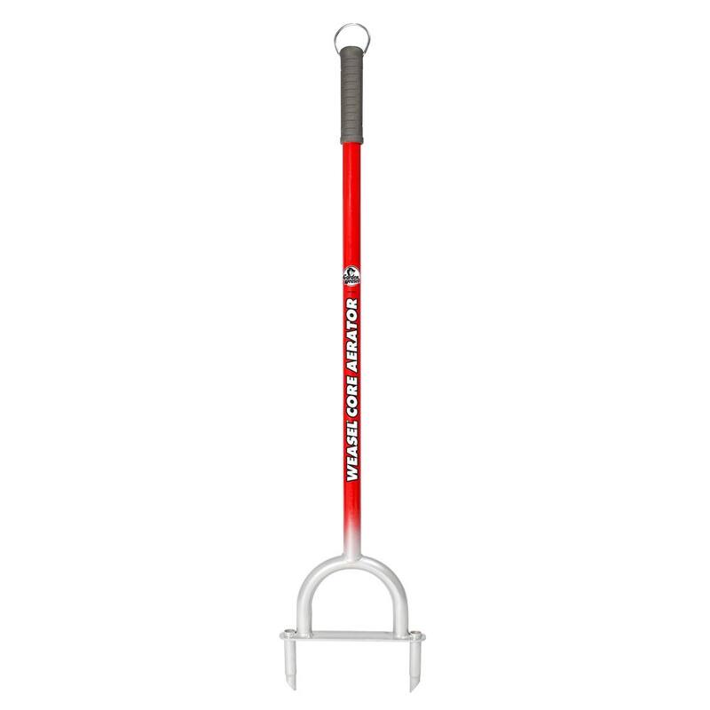 Garden Weasel 40 in. Weasel 2-Tine Core Aerator with Self-Ejecting Plugs - 91818-H